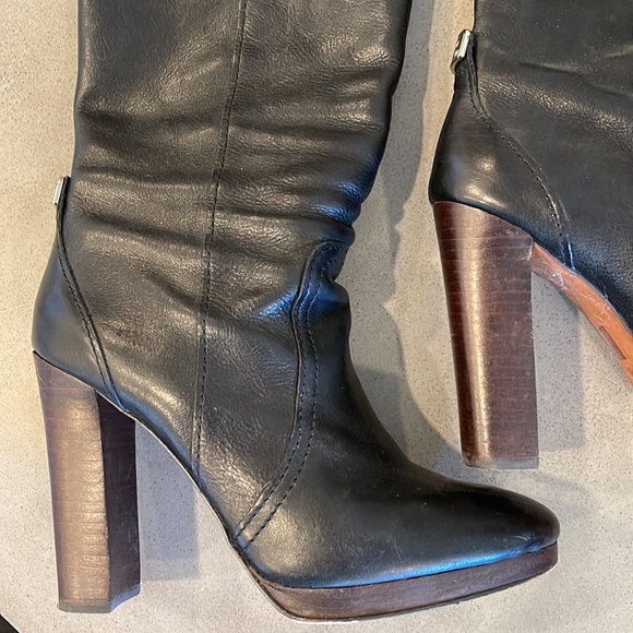 Coach Leather Heeled Boots - Picture 4 of 16